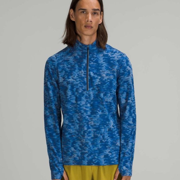 Lululemon Surge Warm 1/2 Zip Pullover - Men's Size XXL, Blue, Stylish & Function - Picture 1 of 5